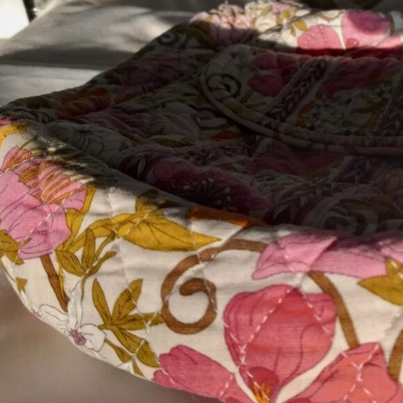 Vera Bradley Tea Garden Crossbody Bag Medium Multicolor Floral Retired Purse - Picture 6 of 10
